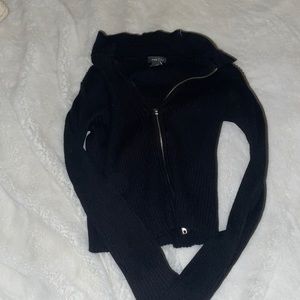 Black Zip Up - Long Sleeve